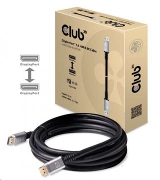 CLUB3D DisplayPort 1.4 HBR3 - DisplayPort 1.4 HBR3 8K/60Hz 4m káb...
