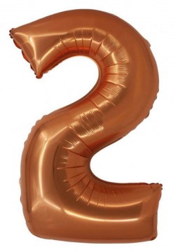Copper, Réz 2-es szám fólia lufi 76 cm
