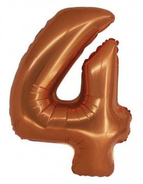 Copper, Réz 4-es szám fólia lufi 76 cm