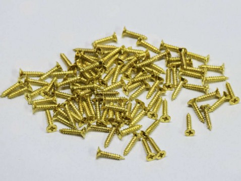 Csavar 2*10mm arany 100db/csomag
