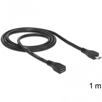 DeLOCK 83248 USB kábel 1 M USB 2.0 Micro-USB B Fekete