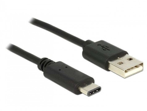 Delock 83600 USB Type-C (USB-C) 2.0 --> USB 2.0 A M/M 1m kábel