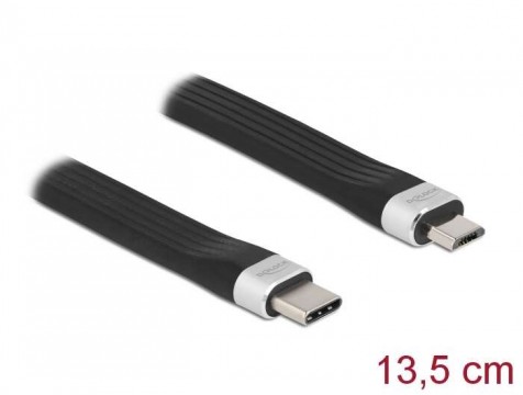 DeLOCK 86793 USB kábel 0,135 M USB 2.0 USB C Micro-USB B Fekete,...