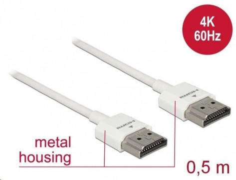 Delock HDMI-kábel Ethernettel - HDMI-A-csatlakozódugó >...