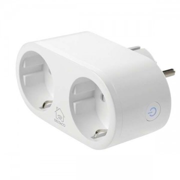 Deltaco smart home sh-p02e beltéri kettes konnektor, 10a,  wifi, ...