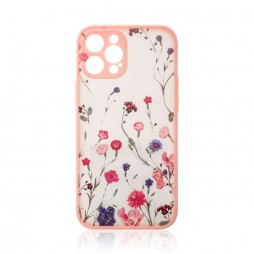 Design tok iPhone 13 virágos rózsaszín