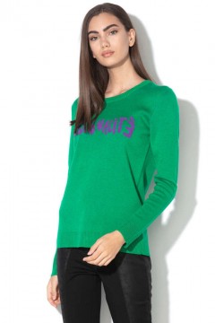 Desigual Desigualite zöld női pulóver – XL