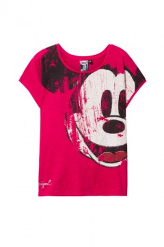 Desigual Mickey egér pink lány póló