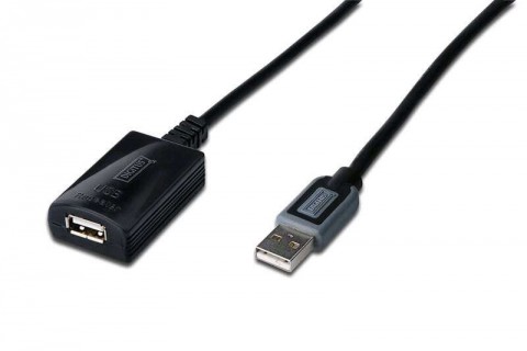 Digitus kábel repeater USB 2.0 1x male USB A-type, 1x female USB ...