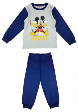 Disney fiú Pizsama - Mickey - kék-szürke