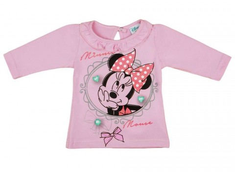 Disney Hosszú ujjú póló - Minnie Mouse - rózsaszín