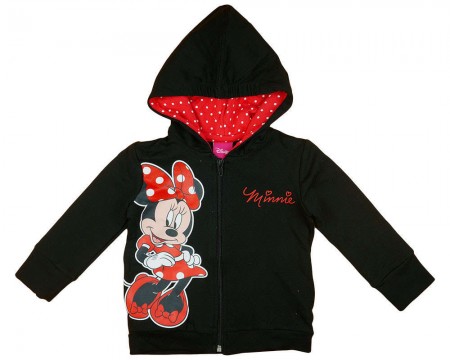 Disney kapucnis Kardigán - Minnie - fekete-piros