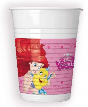 Disney Princess Dreaming, Hercegnők műanyag pohár 8 db-os 200 ml