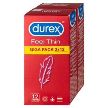 Durex Feel Thin Óvszer 2x12db