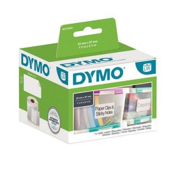 DYMO Etikett, LW nyomtatóhoz, eltávolítható, 32x57 mm, 1000 db...
