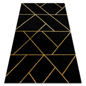 EMERALD szőnyeg 1012 glamour, elegáns geometriai fekete / arany 2...
