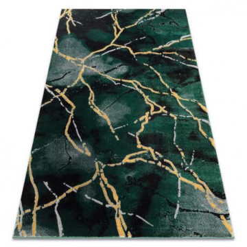 EMERALD szőnyeg 1018 glamour, elegáns márvány üveg zöld / arany...