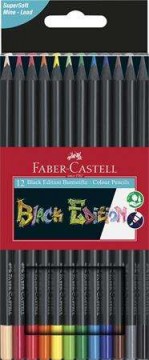 FABER-CASTELL "Black Edition", , háromszögletű,  12...