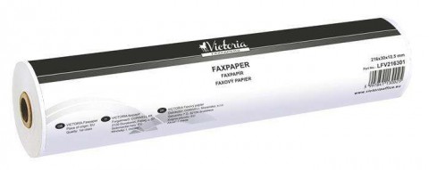 Faxpapír, 216 mm x 30 m x 12,5 mm, VICTORIA PAPER/db