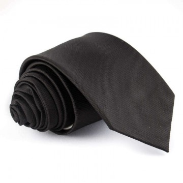 Fekete, anyagában mintás nyakkendő