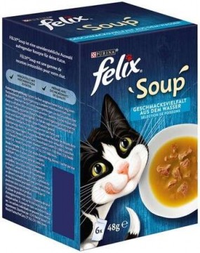 Felix Soup halas válogatás leveses szószban macskáknak (5 x 6 x...
