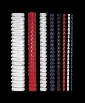 FELLOWES Spirál, műanyag, 10 mm, 41-55 lap, FELLOWES, 25 db, fehér