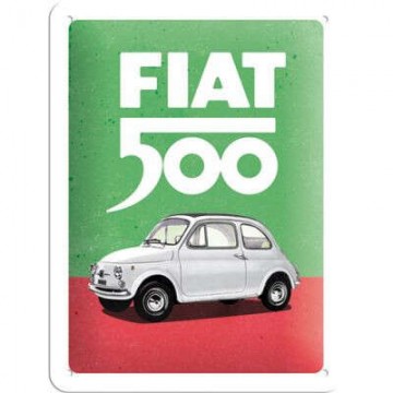Fiat 500 - Italian Colours - Fémtábla