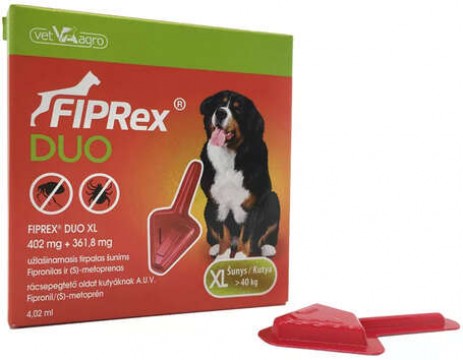 Fiprex Duo (XL | 40 kg feletti testtömegű kutyáknak | 1 pipetta)