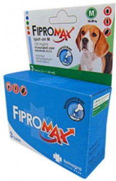 Fipromax spot-on kutyáknak (M; 10-20 kg) (1 pipetta)