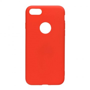 Forcell soft iPhone 12 Mini (5,4") piros matt szilikon tok