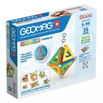 Geomag Supercolor Panels Recycled mágneses Építőjáték 35db