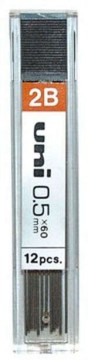 Grafitbél, 2B, 0,5 mm, UNI "UL-1405" - 144 szál/tubus