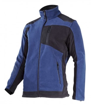 gyapjú kabát megerősítésekkel kék-fekete, "3xl"