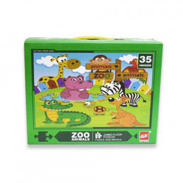 Gyerek Puzzle – Az állatkert lakói 35db