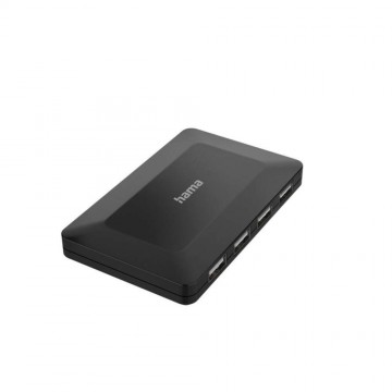 Hama 4 port USB 2.0 480Mbit/s hub fekete (00200122)