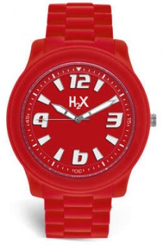 HAUREX Unisex férfi női piros Quartz óra karóra SR381XR1