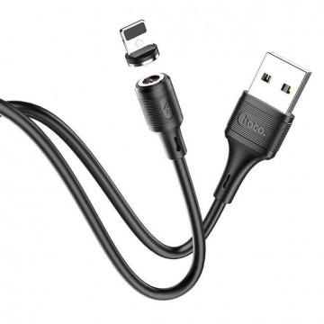 HOCO kábel USB Iphone Lightning 8-pi Mágneses 2,4a Sereno X52 fekete