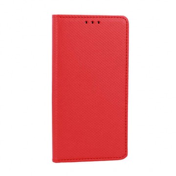 Huawei P8 Lite Piros smart book mágneses tok