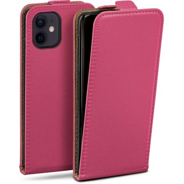Huawei Y635 fliptok, telefon tok, szilikon keretes, pink
