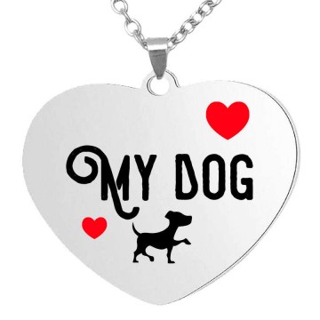 I love my Dog medál lánccal, választható több formában és...