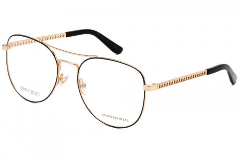 Jimmy Choo Jc 200 szemüvegkeret sötét ruténium arany / Clear...