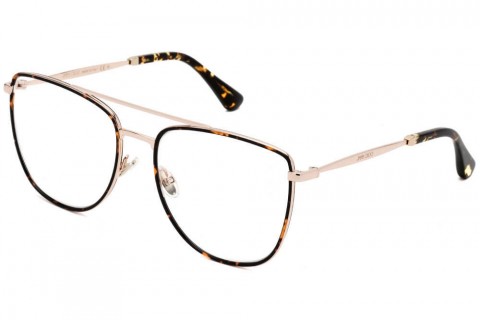 Jimmy Choo JC 250 szemüvegkeret arany barna / Clear lencsék női