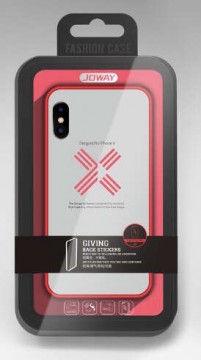 Joway BHK30 iPhone X / XS (5,8") piros keretes átlátszó...