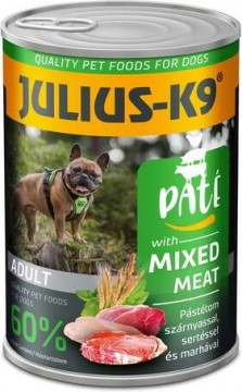 Julius-K9 Paté Mixed Meat húsban gazdag pástétomos konzerv ( 20...