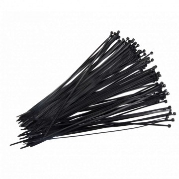 Kábelkötegelők nylon (fekete), 2,5x200mm db 100, prolin