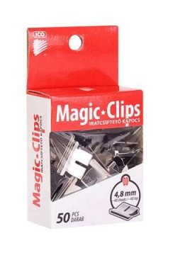 Kapocs, 4,8 mm, ICO "Magic Clip" - 50 db/doboz