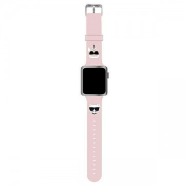 Karl Lagerfeld and Choupette Apple Watch 42/44mm óraszíj pink (KL...