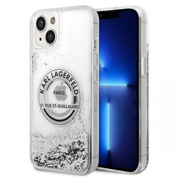 Karl Lagerfeld KLHCP14SLCRSGRS iPhone 14 6.1 "ezüst keménytok...