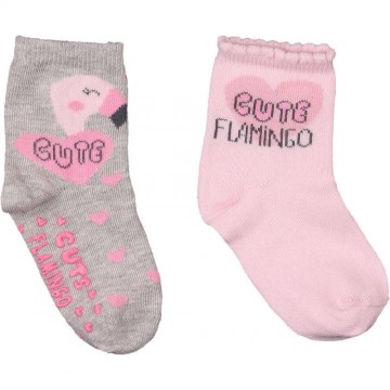 Katamino Flamingós-rózsaszín zokni szett (Méret 21-23)