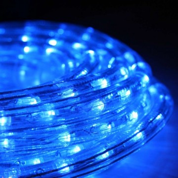 Kék, vezetékes LED Fénykábel 10,65m